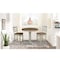 International Concepts Round 36 in Rd Ped Gathering Ht Table, 2 Emily Counter Ht Stools, Hickory/Stone, 36 in W, 36 in L K41-36RT-27B-S6172-2 - alternate 4